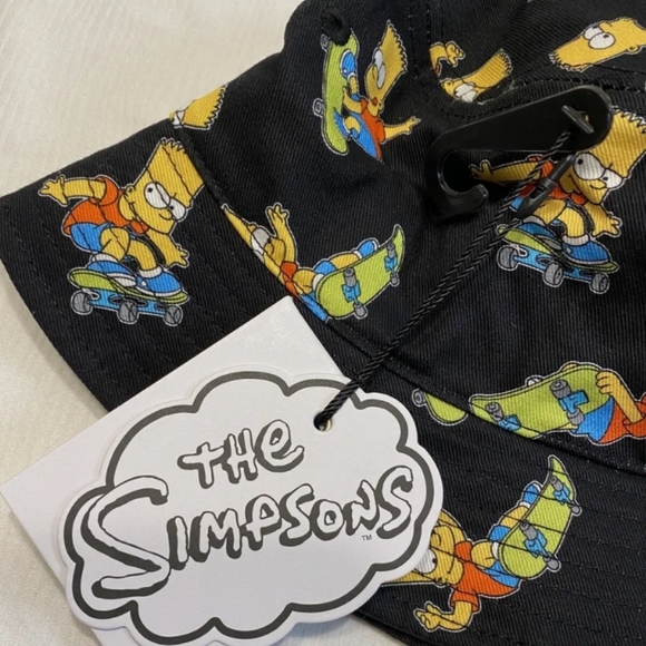 NWT Herschel Supply Norman Bart Simpson Bucket Hat Cap The Simpsons sz L/XL - Picture 3 of 6